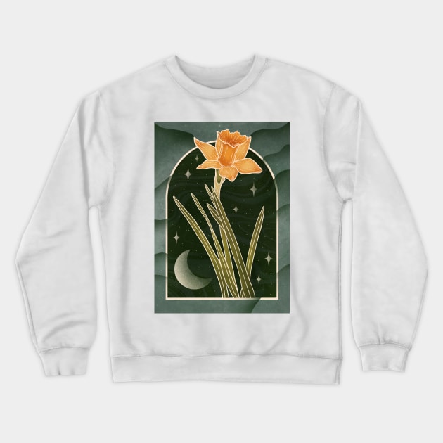 Daffodil Crewneck Sweatshirt by shewantedstorm